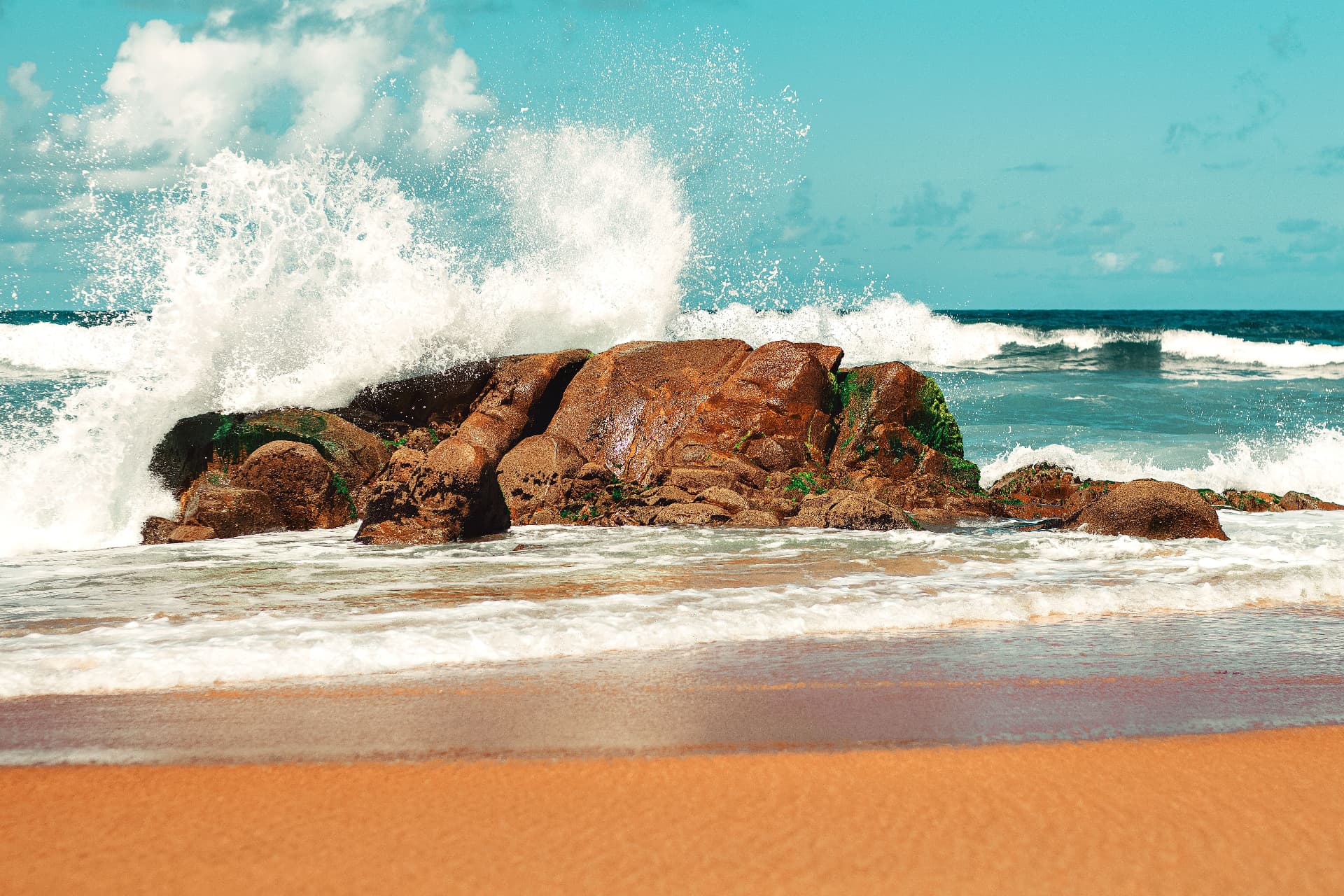 The Ballito coastline near Pebbles at Boulder Bay
